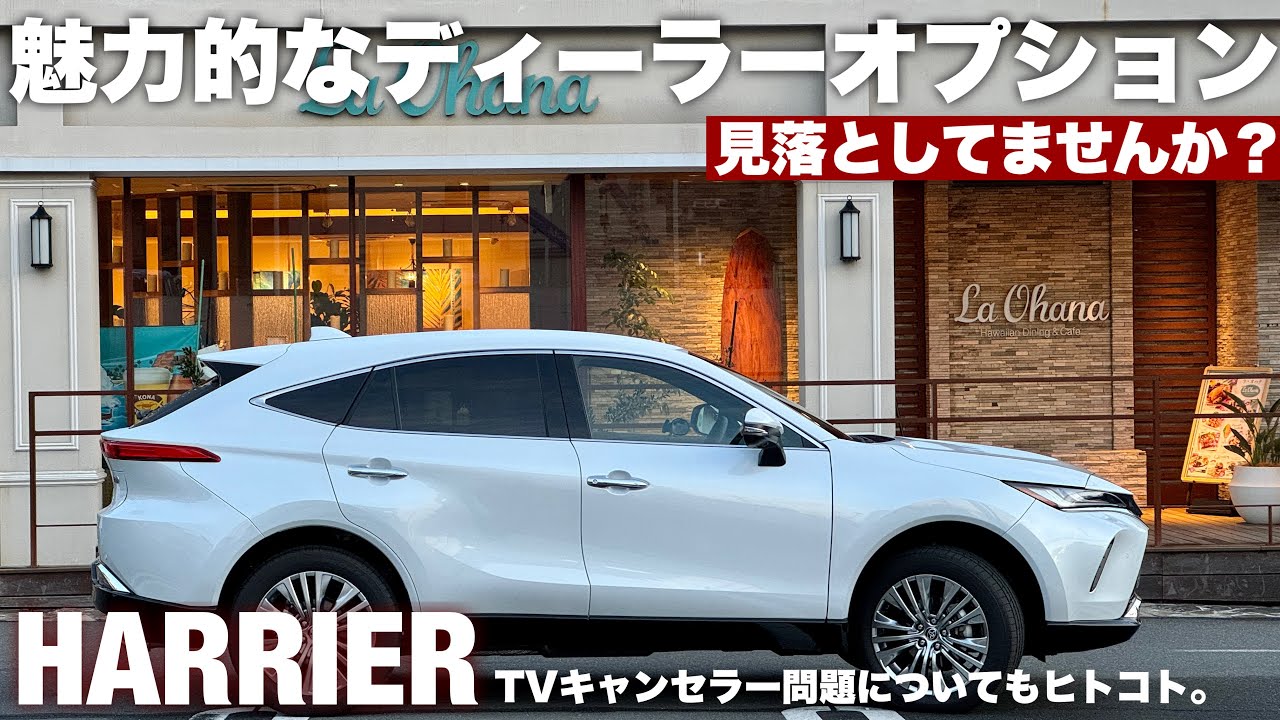 【ハリアー】見落としてませんか？魅力的なディーラーオプション。納車後に後付けも可能！