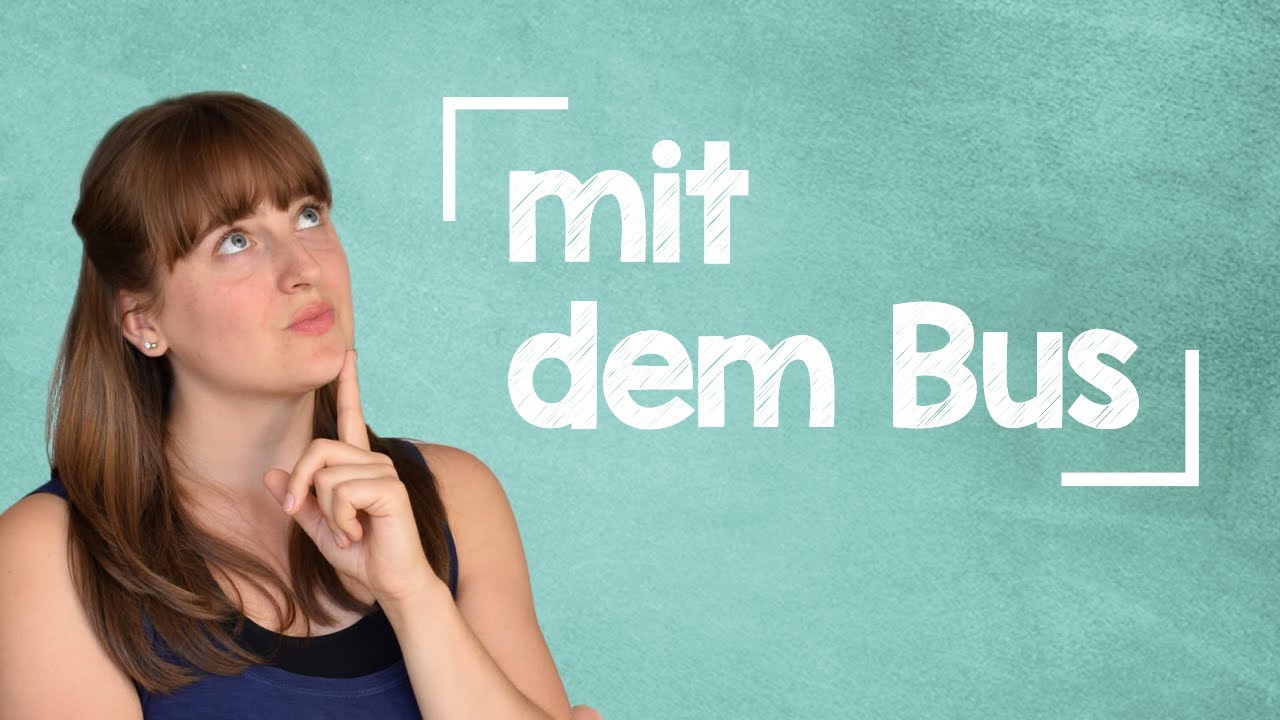 Means of Transport in German: Let's practice using the DATIVE CASE - A1 [with Jacqueline]
