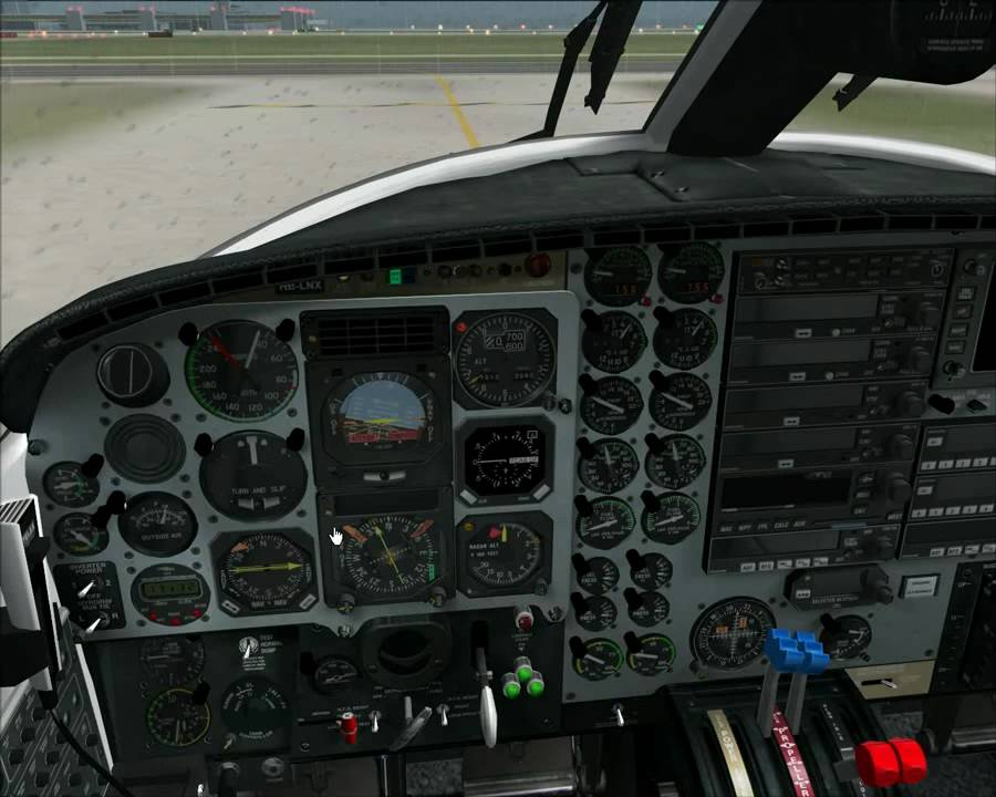 FS2004 Piper Cheyenne start up