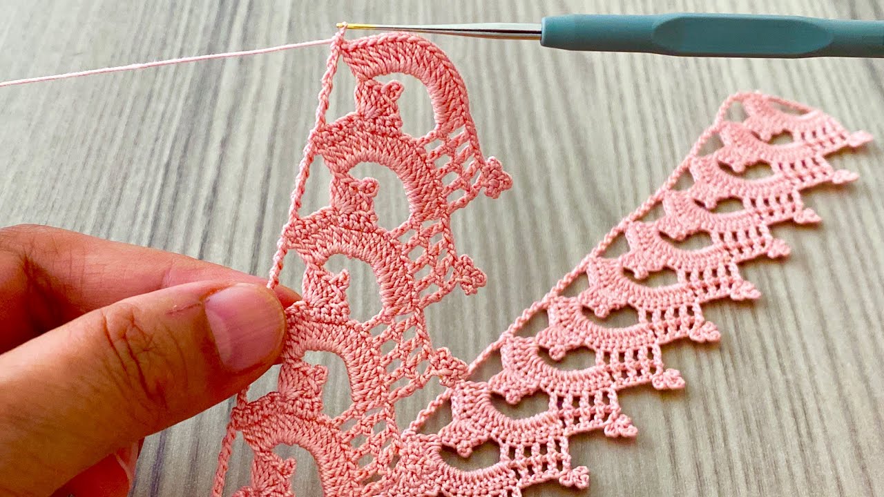 GOERGEUS and SIMPLE Crochet Lace Edging Pattern for Cover Napkins and Towels