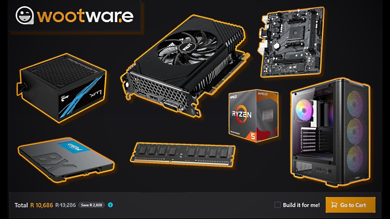 The CHEAPEST Gaming PC on WOOTWARE (R10 000)