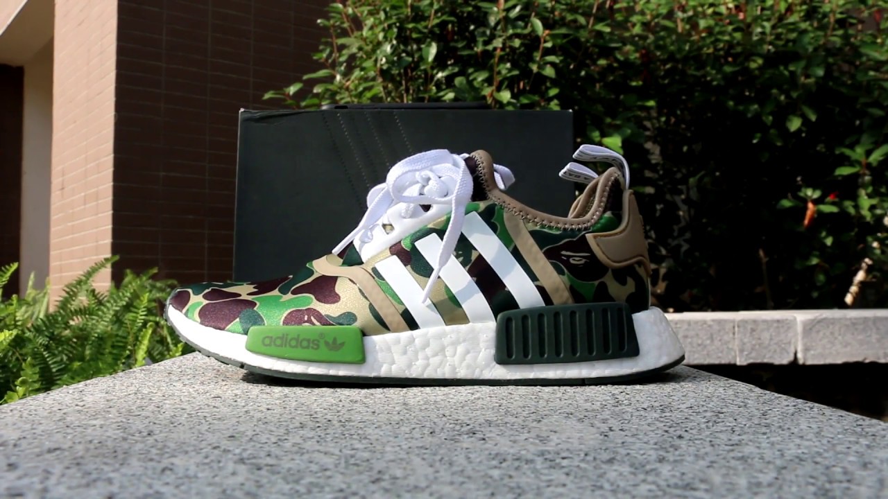 BAPE x adidas NMD Olive Camo HD Review From Trade666a.cn Daniel Ke