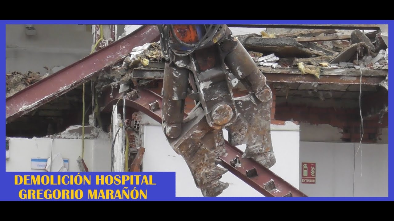 🚧🚨¡¡DEMOLICIÓN PARCIAL!! DEL HOSPITAL GREGORIO MARAÑÓN🚨🚧MADRID FEB. 26