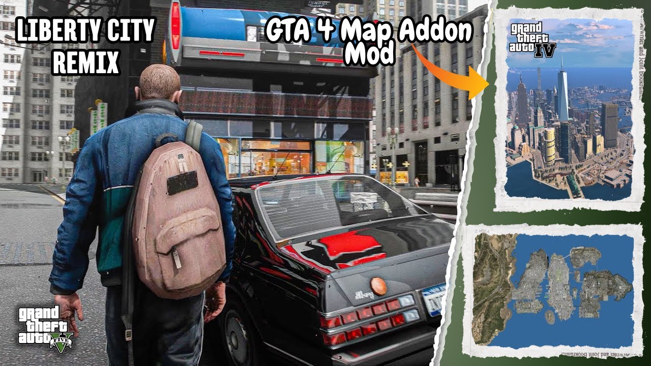 GTA 5 - Liberty City V Remix Installation | GTA 4 Map Addon Mod for GTA 5