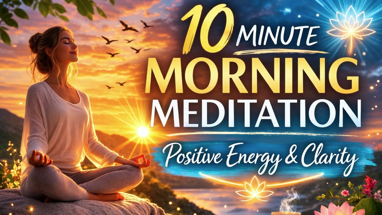 10-Minute Morning Meditation for Positive Energy & Clarity | Guided Visualization