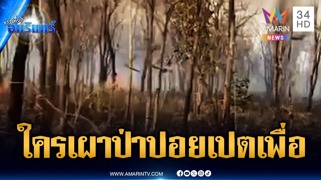 ไฟปริศนาไหม้ป่าฝั่งปอยเปต สระแก้วสั่งสกัดเข้ม | ข่าวเที่ยงอมรินทร์ | 31 ม.ค. 69