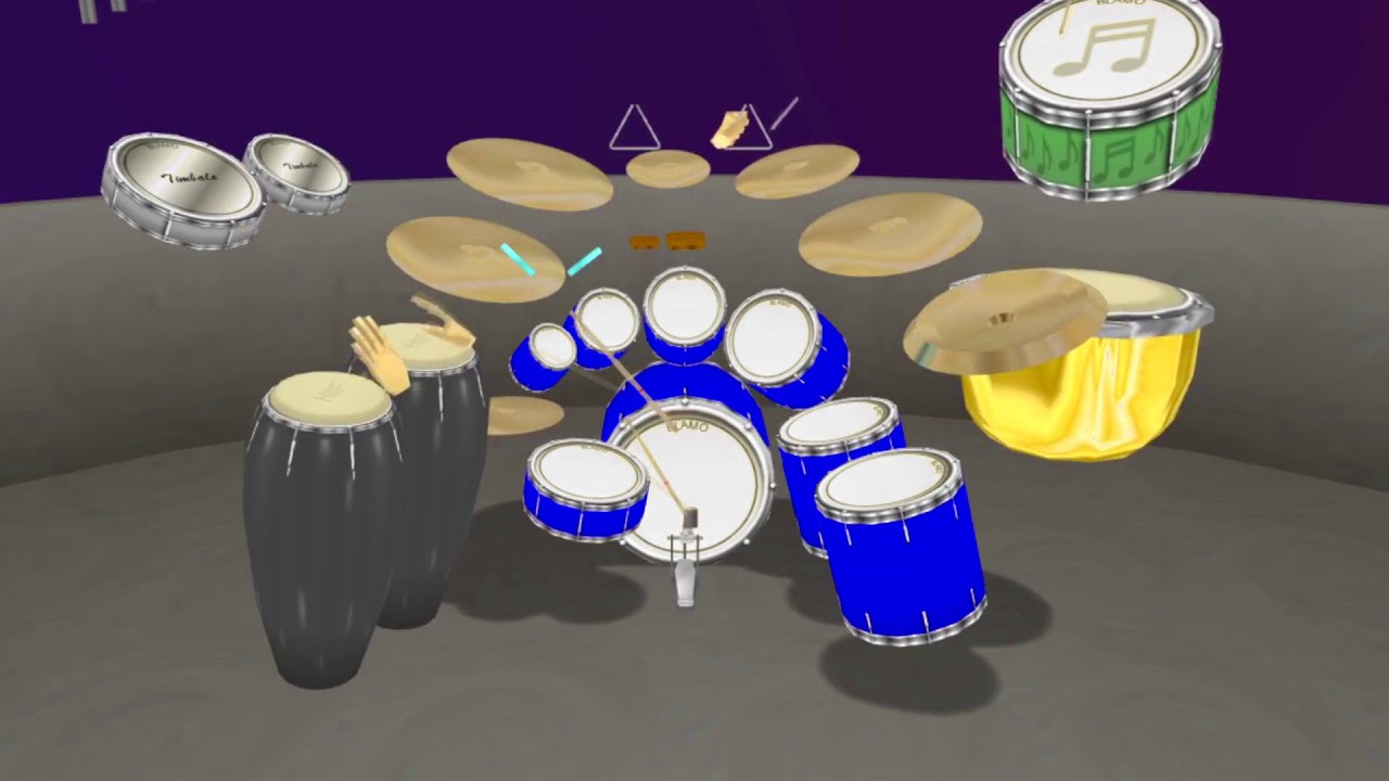 Animusic Drum Machine MidiJam With FluidR3 Soundfont