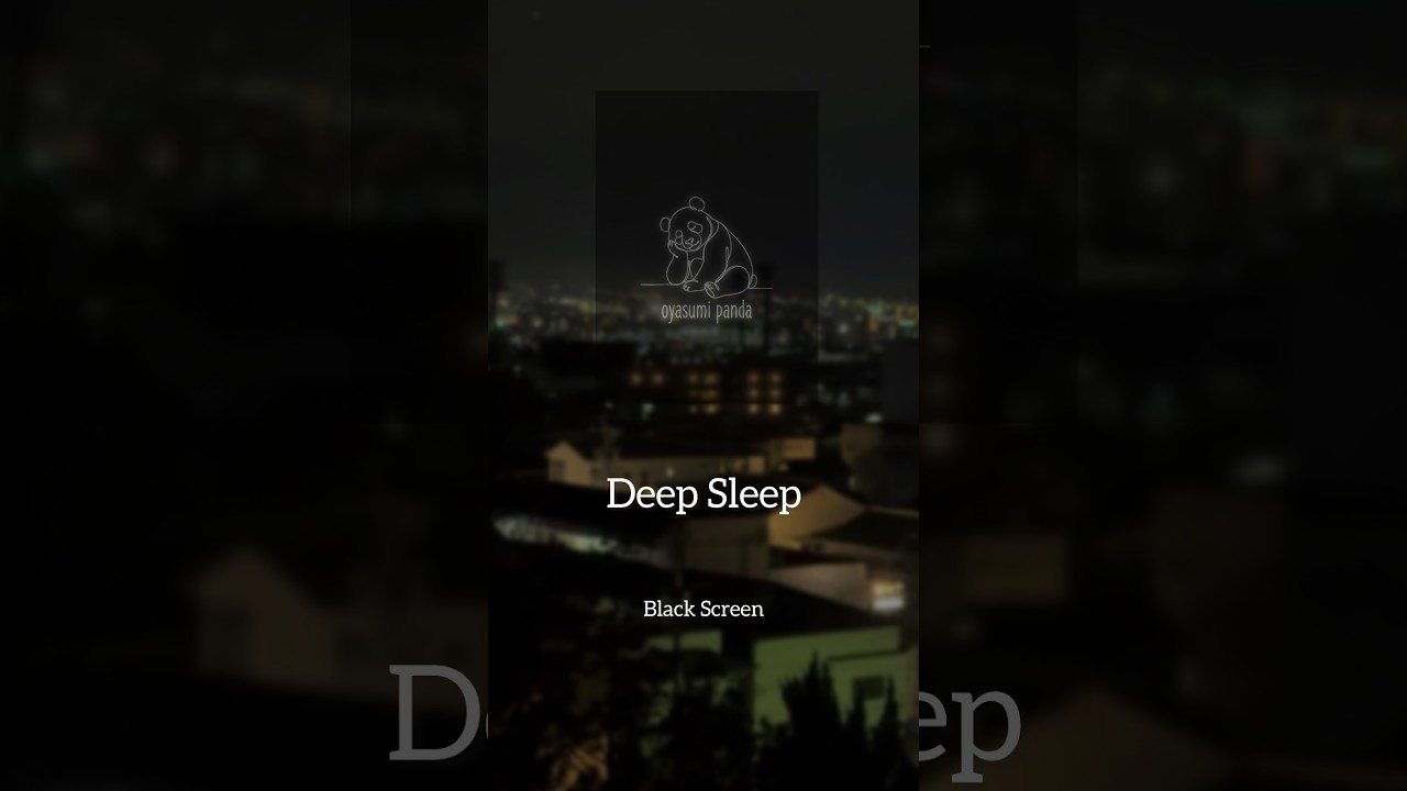 【1 Hour】Slowed - Black Screen Lo-Fi to Sleep & Chill ⏳ Oyasumi Panda