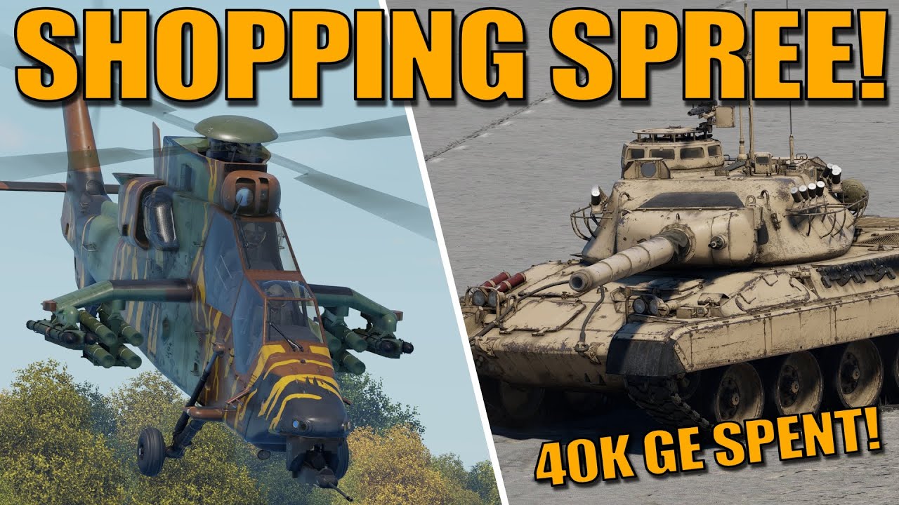 Мой личный шоппинг! 40 000 GE на новые транспортные средства? - War Thunder