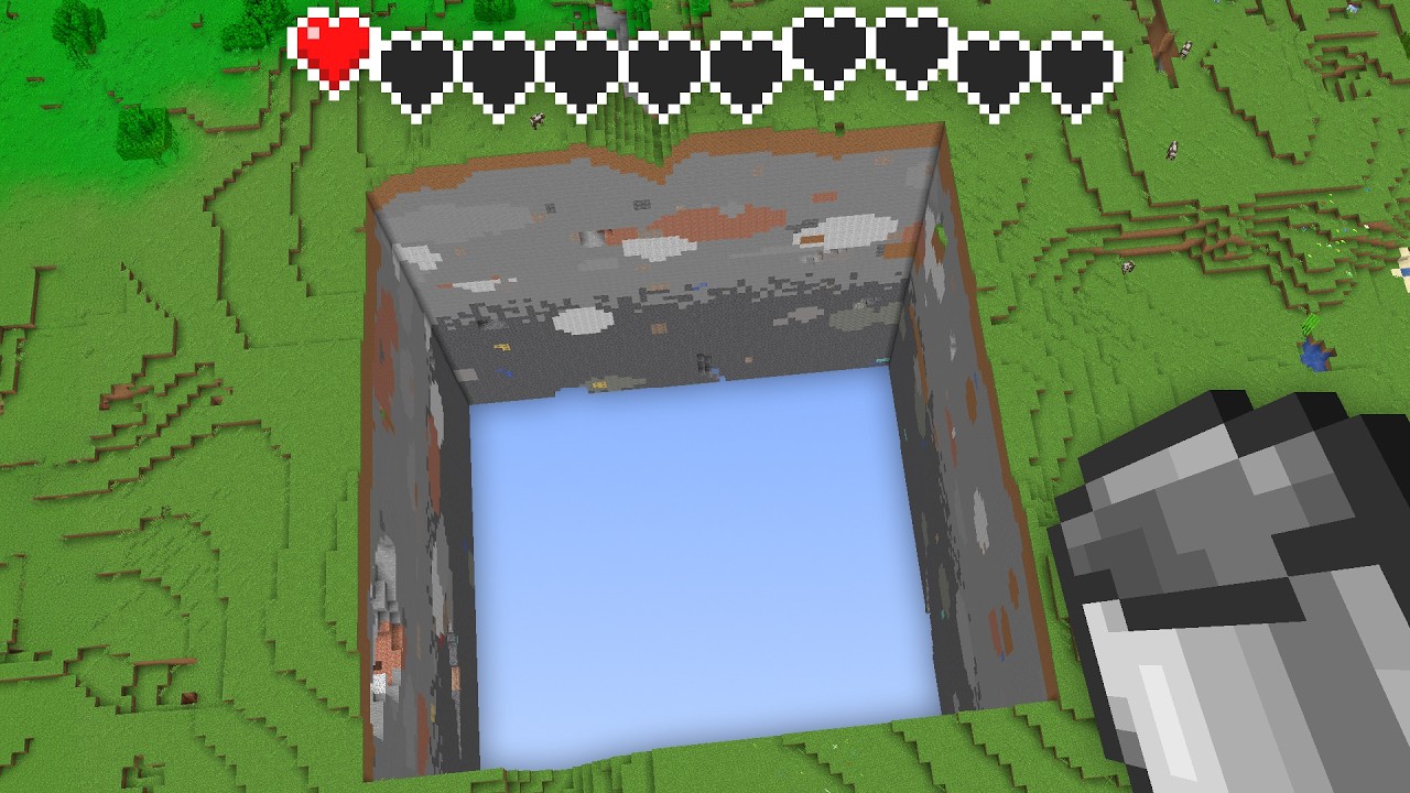 Minecraft pero Si Me Hago Da&ntilde;o el Chunk se Elimina