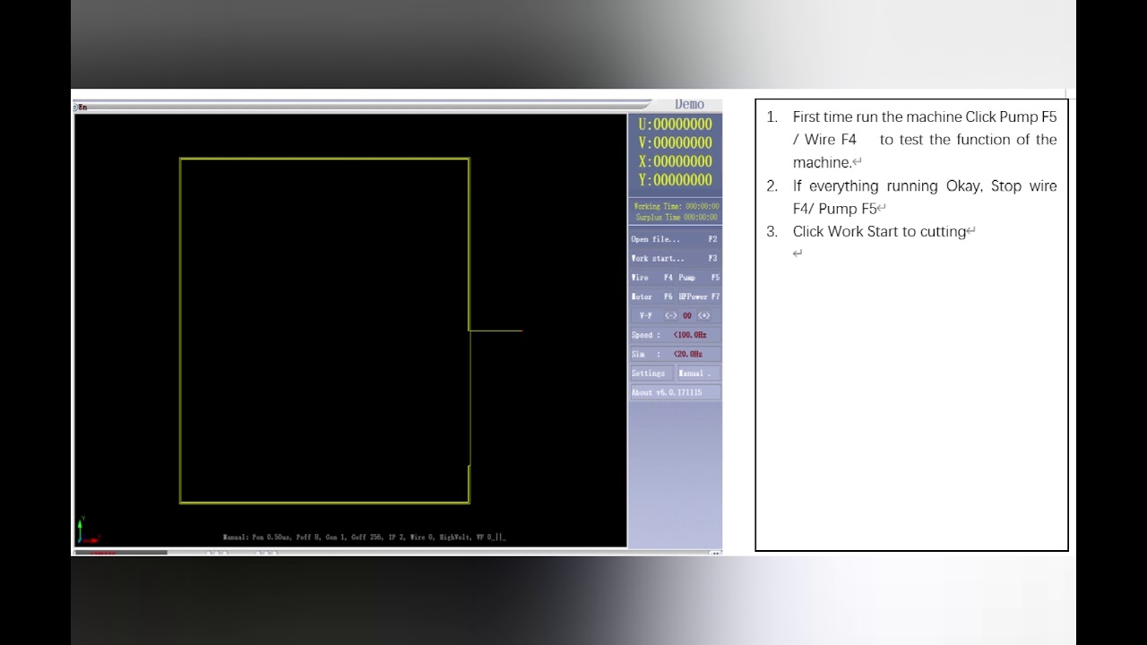 Wire Cut EDM AutoCut Tutorial User Manual