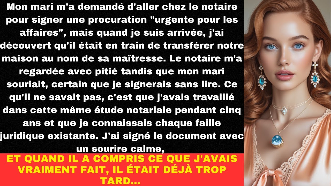 Mon mari m'a demandé d'aller chez le notaire pour signer une procuration 