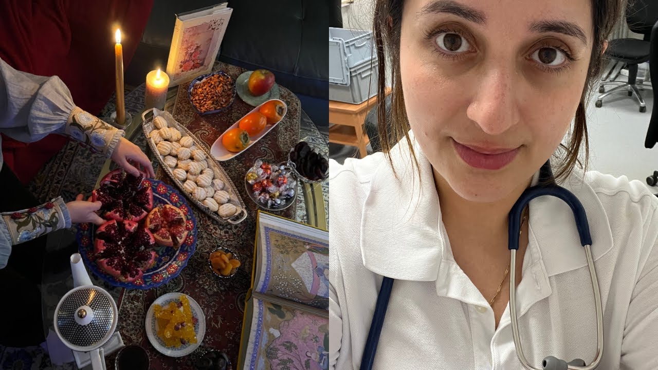working night shifts as a doctor in germany | hospital vlog, london trip & yalda 2023