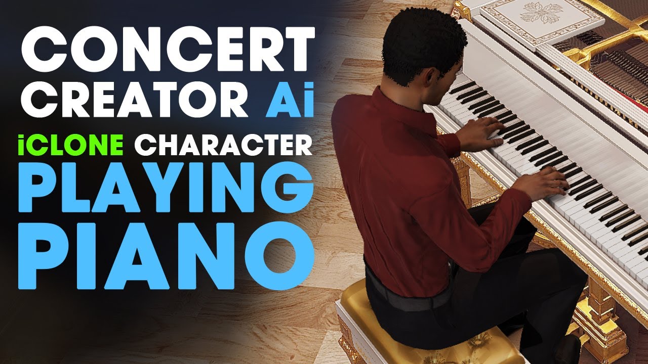 Concert Creator Ai ~ How to Animate Character playing Piano using Artificial Intelligence