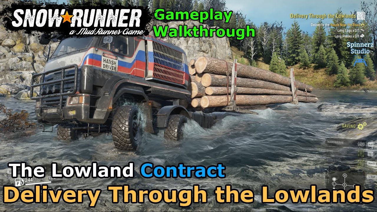 SnowRunner - Delivery Through the Lowlands | The Lowlands Contract - Maine USA | Phase 6