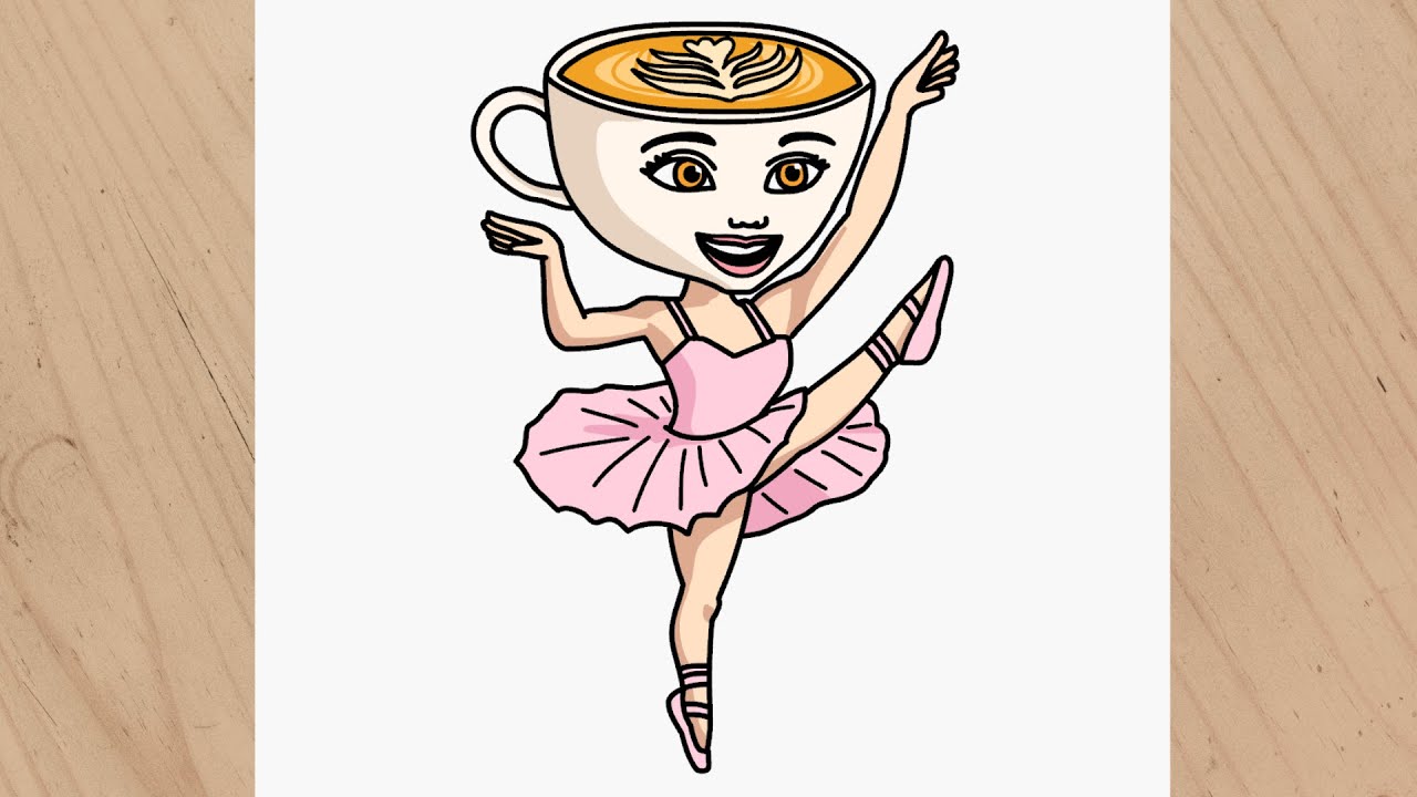 Como dibujar a Ballerina Capuchina Brainrot