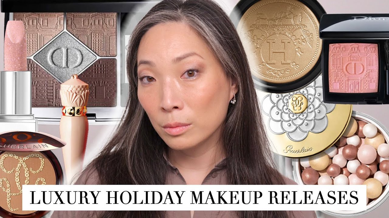 TRYING NEW LUXURY HOLIDAY MAKEUP - Dior | Hermes | Guerlain