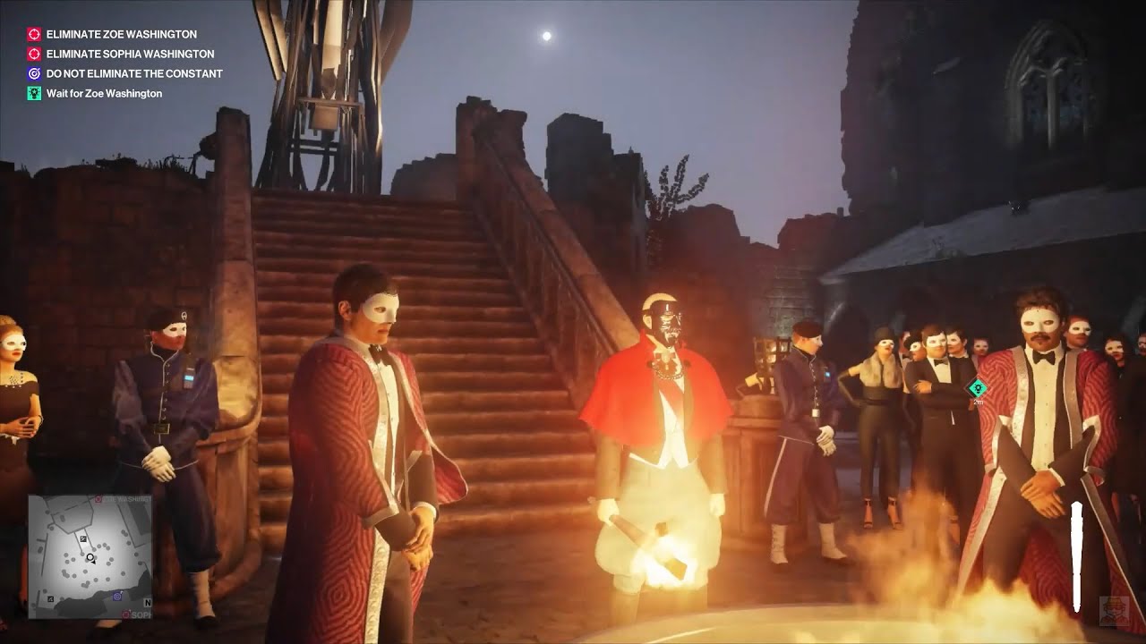 Hitman 2 — церемония сожжения Зои Вашингтон — руководство по игре Phoenix from the Ashes