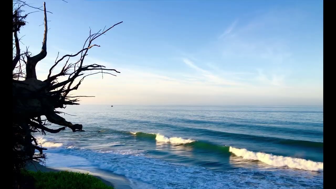 Carpinteria Beach Waves | 3 Hours California Coast Ocean Sounds for Sleep & Relaxation