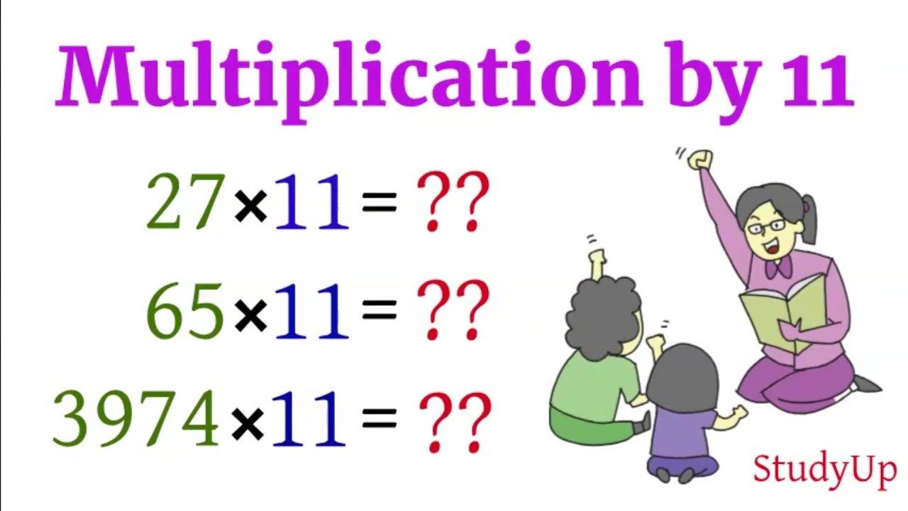 Unbelievable trick OMG 😮😮  Multiplication by 11 #StudyUp