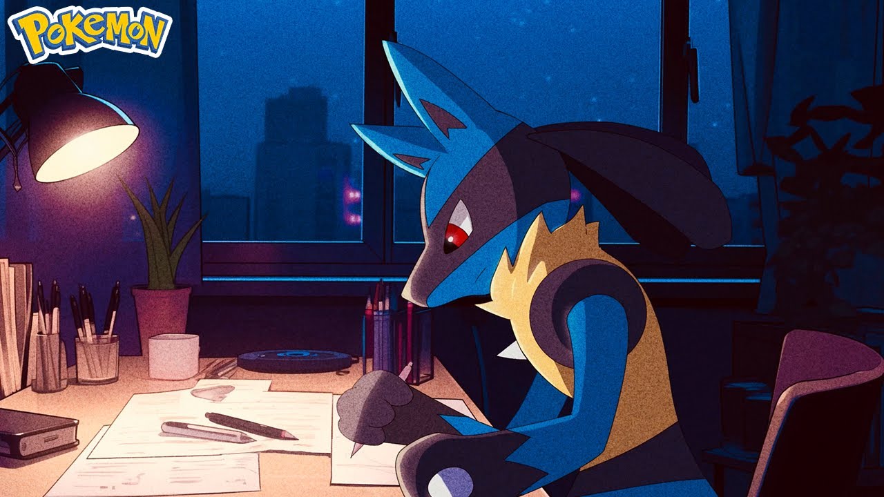 Pok&eacute;mon Lo‐Fi mix┃Lucario- pomodoro timer | 25min focus