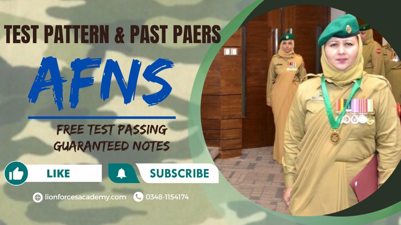 AFNS Registration 2024 | AFNS Test Preparation |AFNS Test Syllabus |AFNS Past Papers|