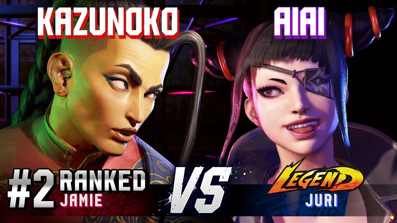 SF6 ▰ KAZUNOKO (#2 Ranked Jamie) vs AIAI (Juri) ▰ High Level Gameplay