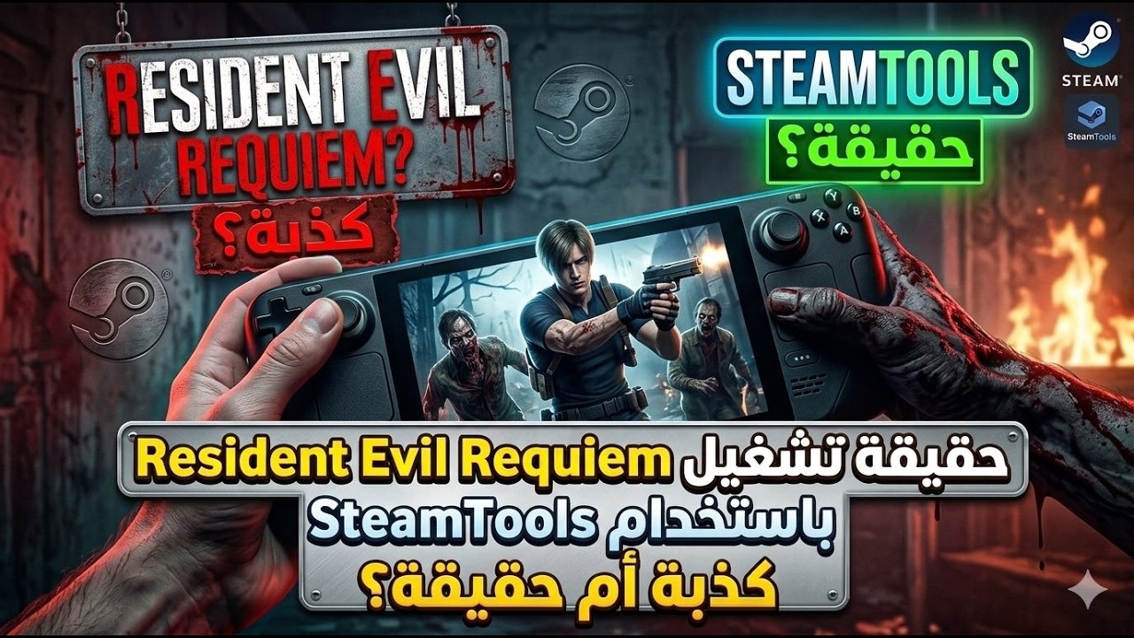 حقيقة تشغيل لعبة Resident Evil Requiem باستخدام SteamTools | كذبة أم حقيقة؟
