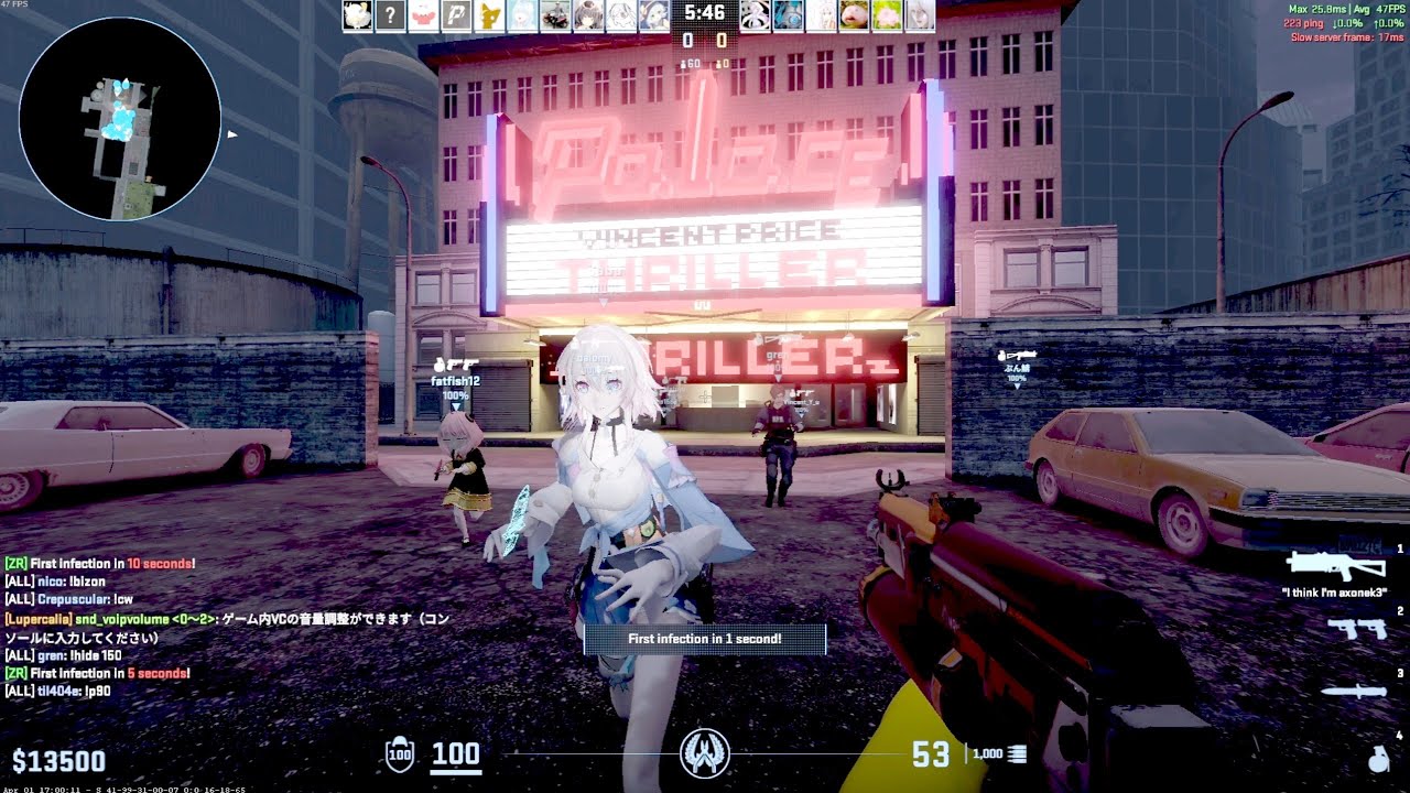 CS2: Zombie Escape Mod | Map: Thriller Escape | on Lupercalia