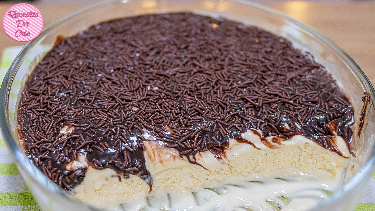 SORVET&Atilde;O CREMOSO DE TRAVESSA | RECEITAS DE VER&Atilde;O | RECEITAS DA CRIS