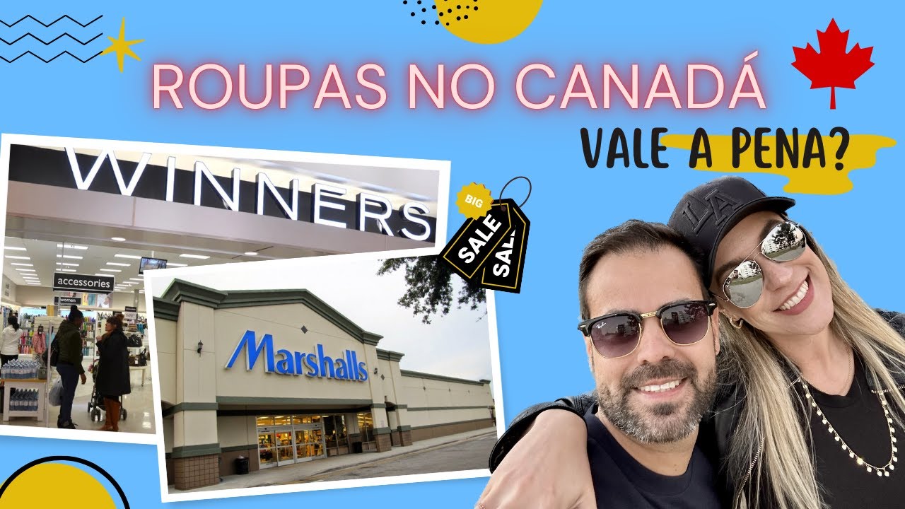 VLOG WINNERS E MARSHALLS O OUTLET DO OUTLET!  Vale a pena comprar roupa no CANADA? Preço Comparativo
