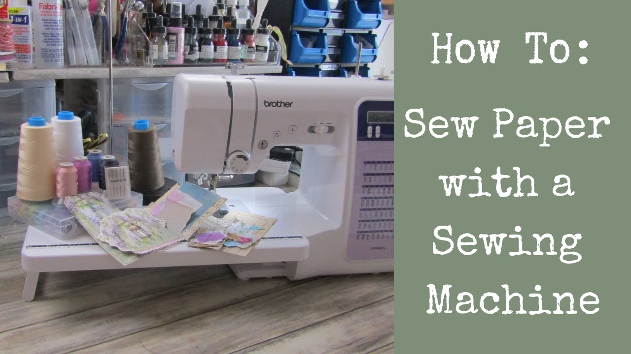How to - Sew Paper with a Sewing Machine