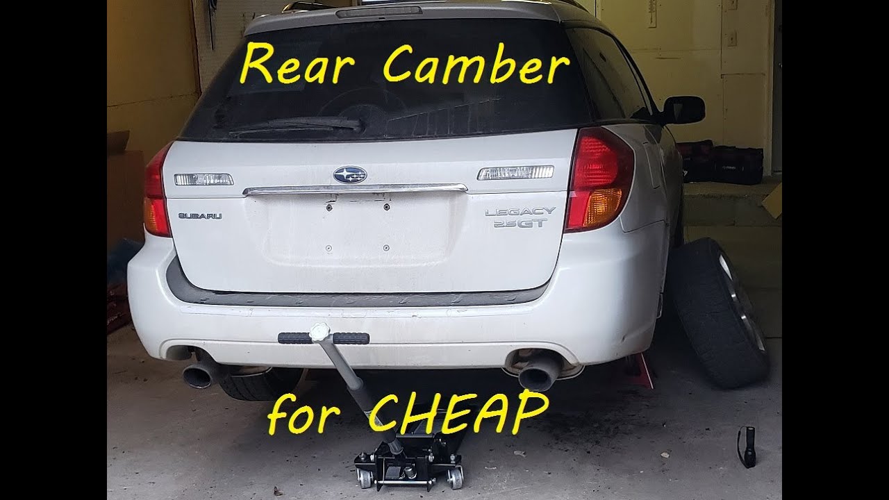 Rear Upper Control Arm Removal, Whiteline KCA399 Install and Results 2005/2009 Subaru Legacy/Outback