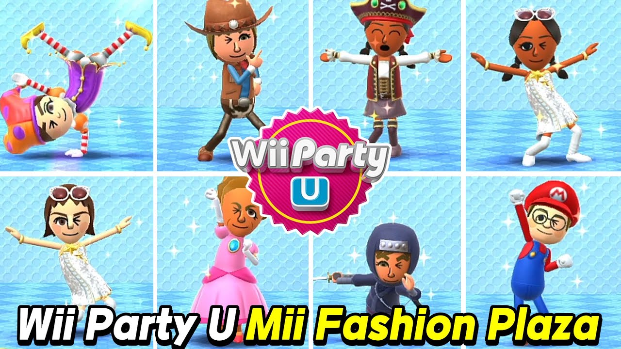 Wii Party U Longplay - Mii Fashion Plaza Gameplay 🎵 3 Round Best Mix !! | AlexGamingTV