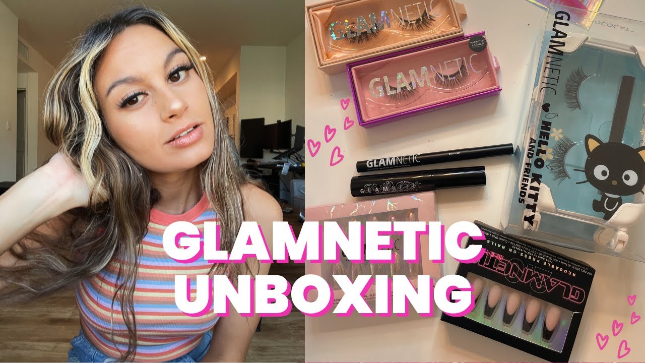 GLAMNETIC UNBOXING- My first time EVER trying fake eyelashes !!!
