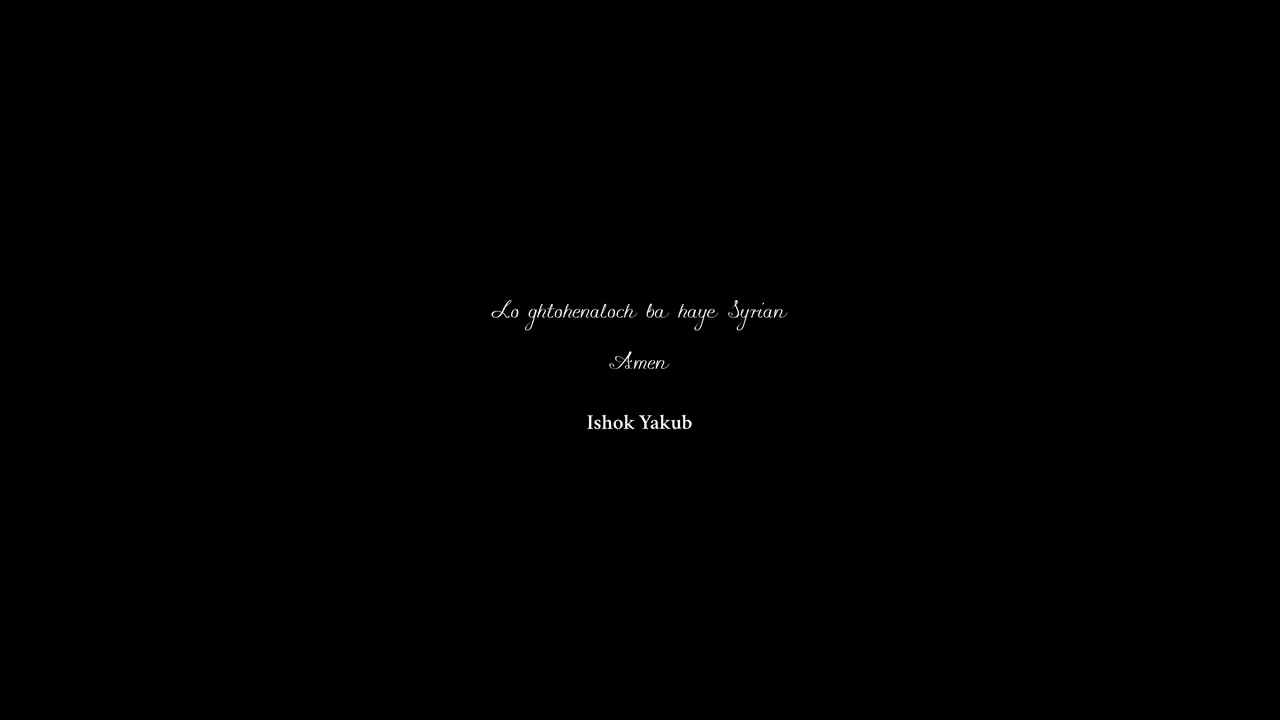Ishok Yakub - Syrian Halef