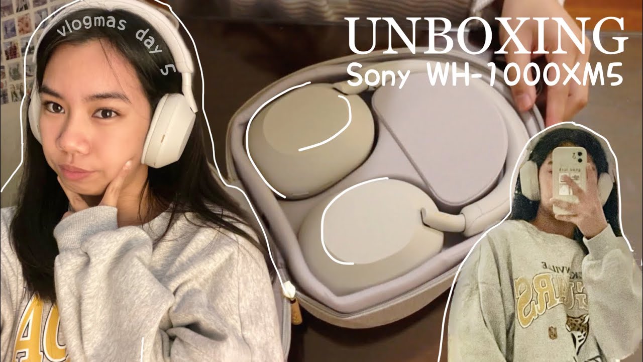 Sony WH-1000XM5 🎄 headphones unboxing + review