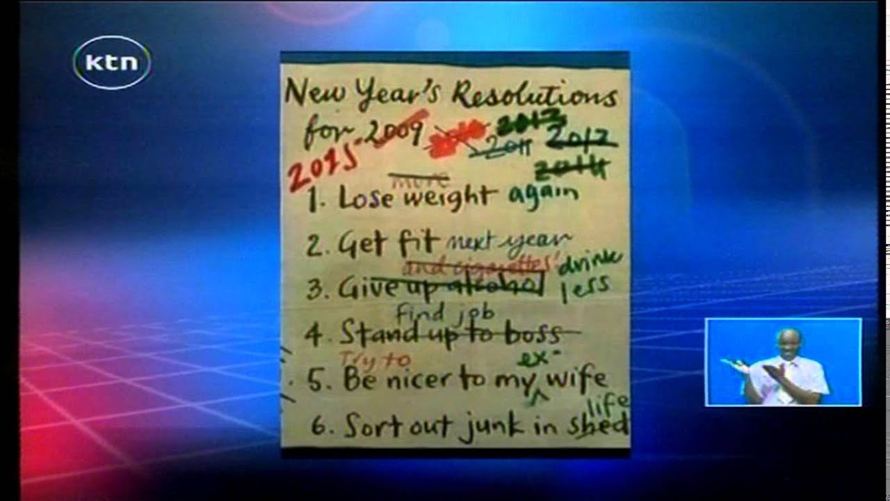 Hilarious: Wilson Mburu's new year resolutions
