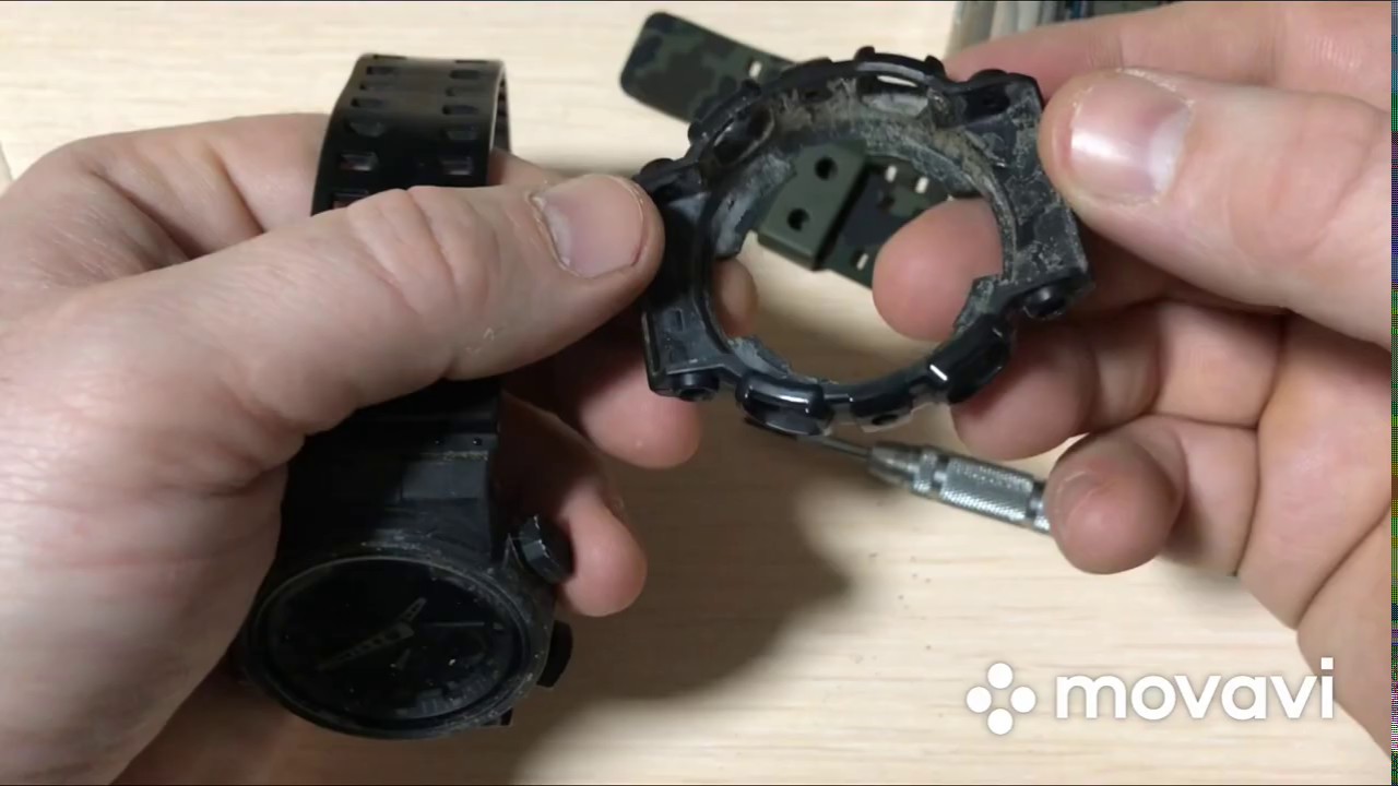 «Тюнинг» Casio G-Shock GA-100MB установка нового корпуса Army Green. Полный обзор.