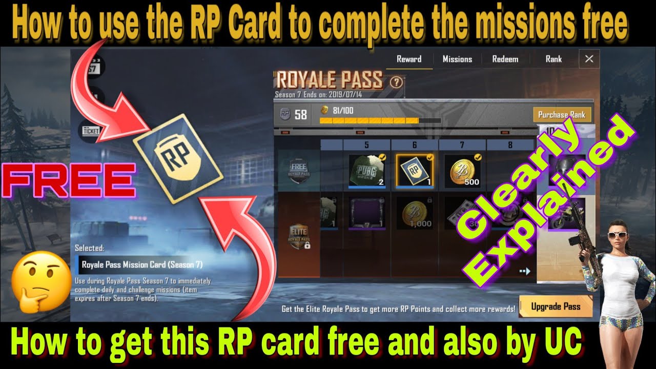 How to use the RP Mission card in pubg Tamil | Tyson Noob Gamer |