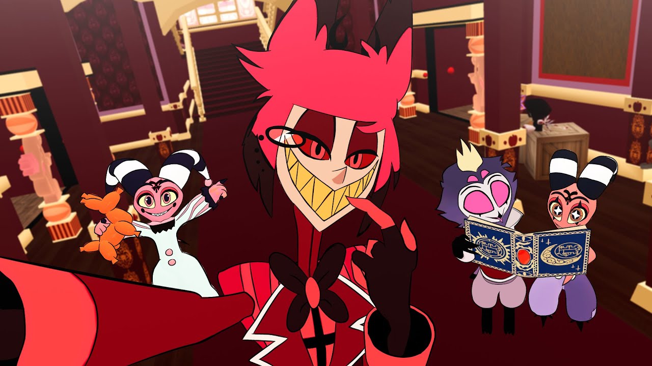 Alastor babysits Stolas and Blitzo! (vrchat)