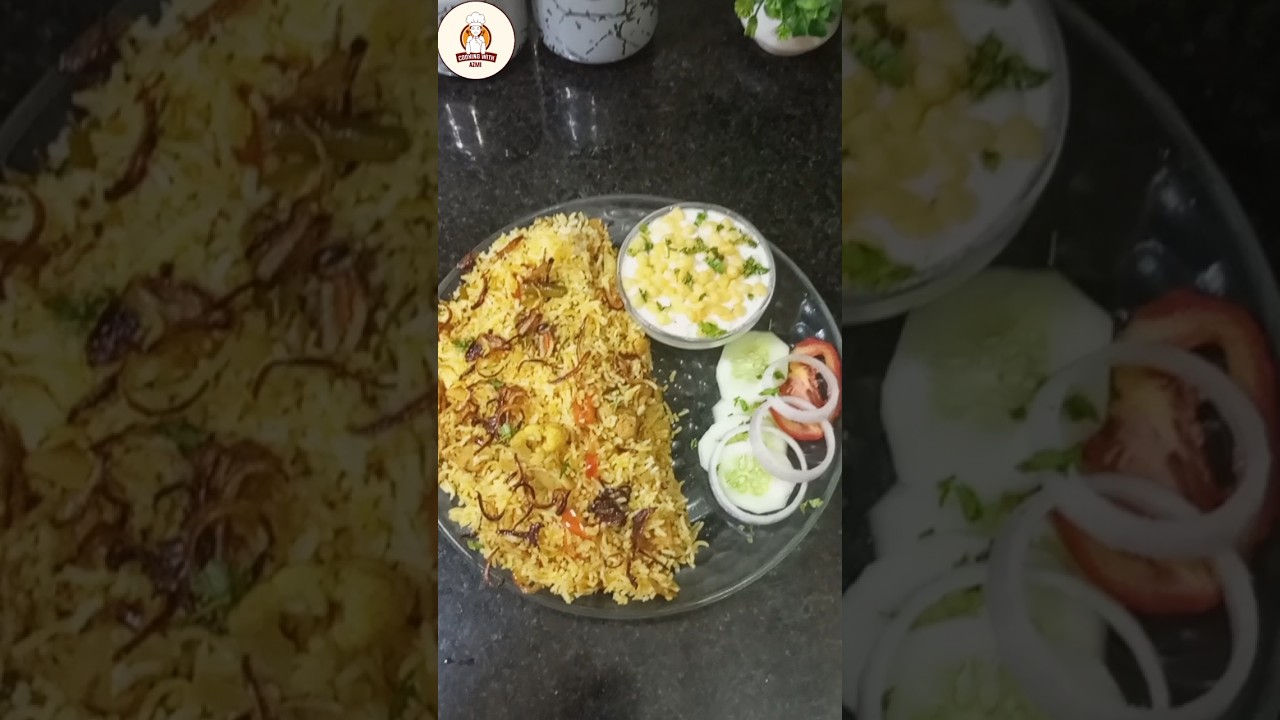 Veg dum biryani recipes #easyrecipe  #vegdumbiryani #shortsvideo #viralvideo #ytshorts #quicksnacks