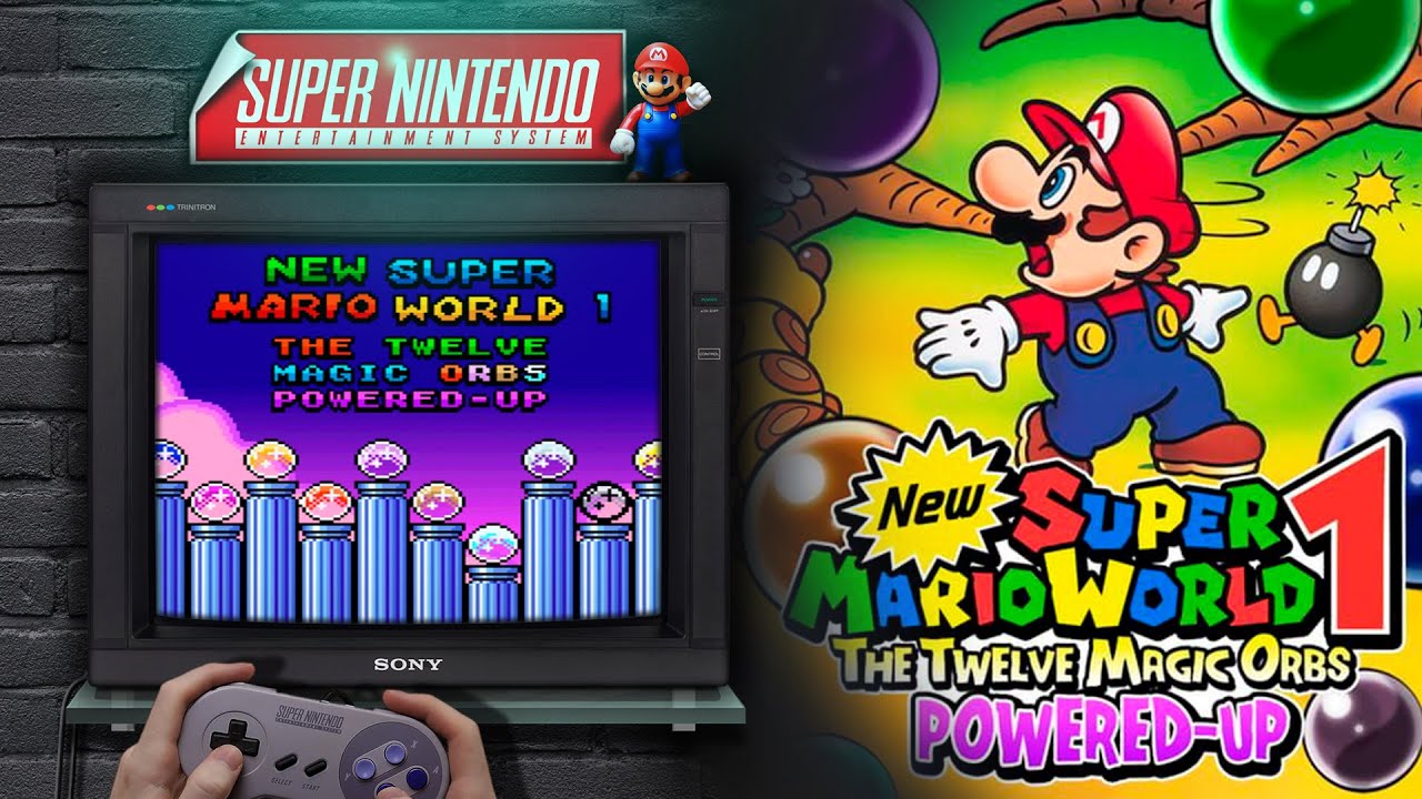 New Super Mario World 1 The Twelve Magic Orbs POWERED-UP - World 1
