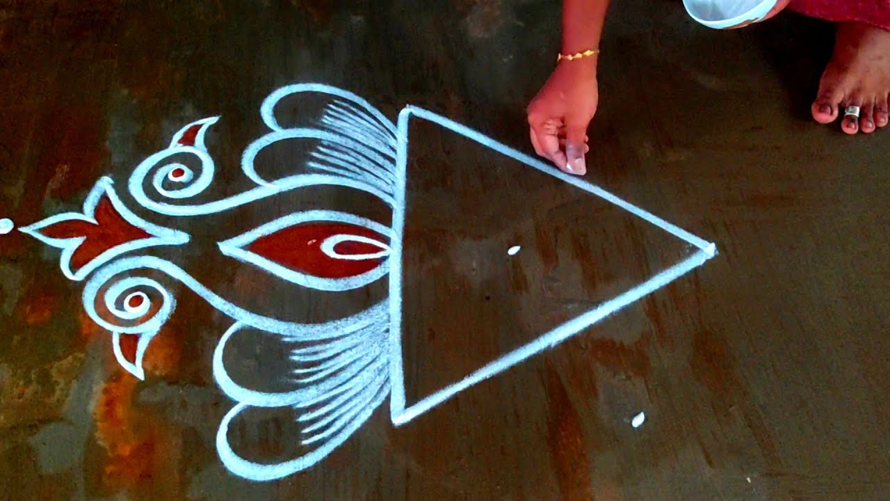 Aadi perkku vilaku kolam 🌹Aadi velli flower kolam🌹Latest muggulu 🌹Pandaga muggulu🌹Creative rangolis