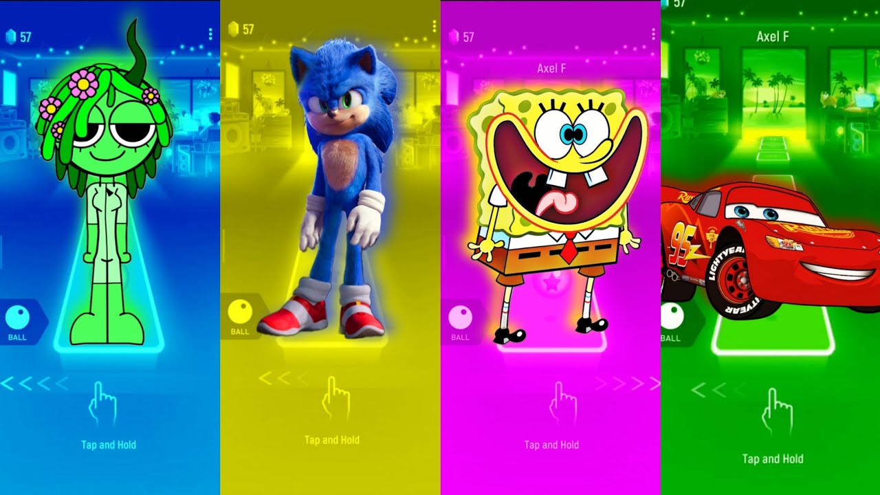 Sprunki 🆚 Sonic 🆚 SpongeBob 🆚 McQueen 🪩 Tiles Hop Edm Rush 