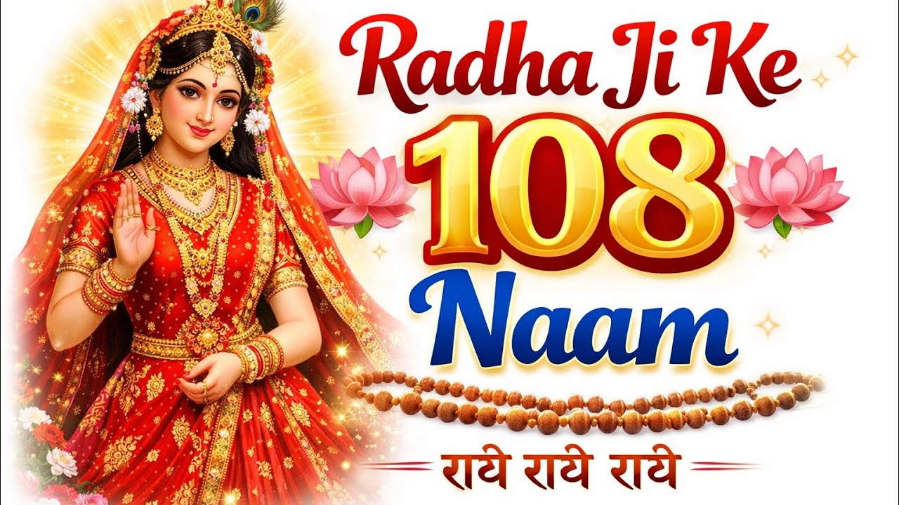 Radha Ji Ke 108 Naam | Shree Radha Naam Jap | 108 Times Chanting🙏 #viral #video #ai #aivideo #bhakti