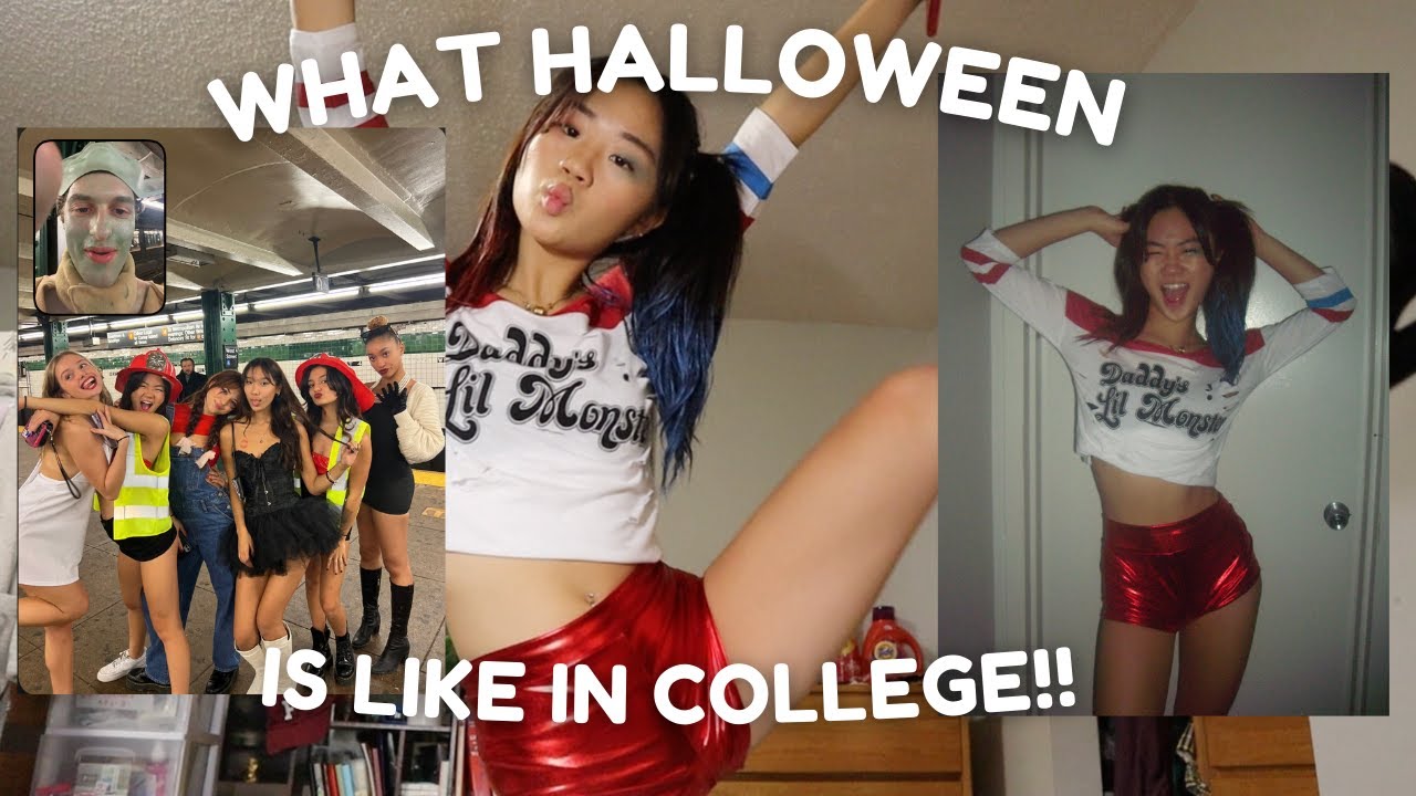 GET READY WITH ME FOR MY FIRST HALLOWEEN IN COLLEGE!!