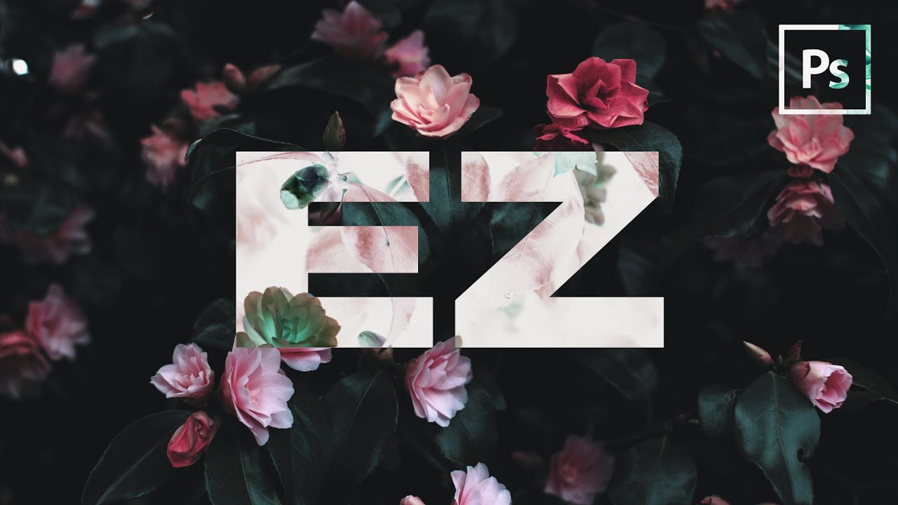 How To Create Floral Typography Easily in Photoshop | Photoshop Tutorial | Lineworks