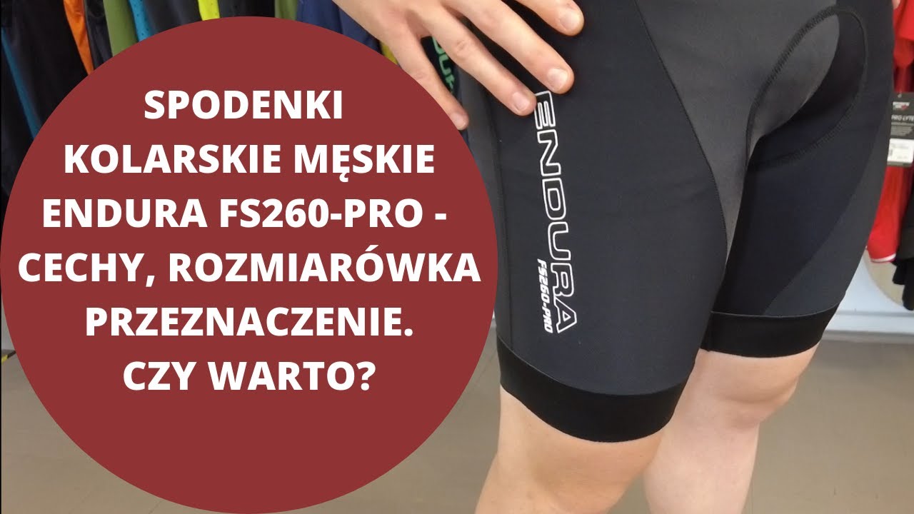 Męskie spodenki kolarskie Endura FS260-PRO - idealny towarzysz średnich dystansów.