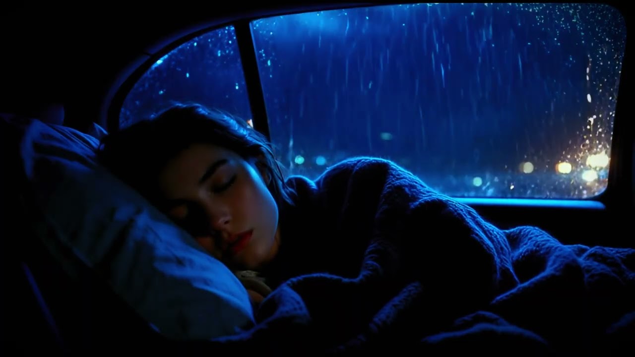 1 Hour Heavy Rain in Car for Sleep | Cozy Night Rain Ambience (No Ads) #003